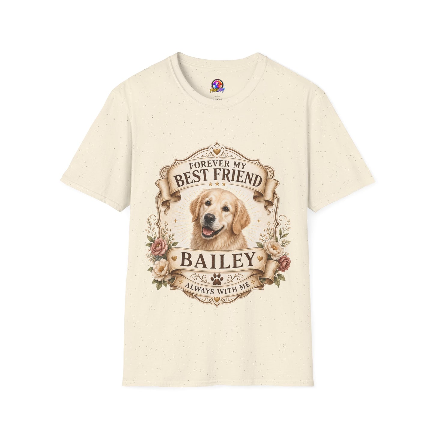 Forever My Best Friend Golden Retriever T-Shirt — Personalized Pet Memorial Tee