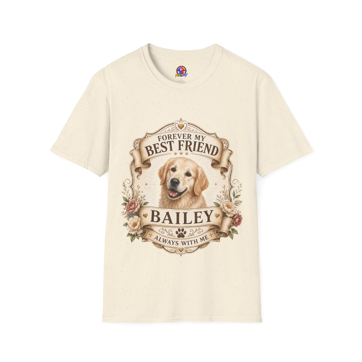 Forever My Best Friend Golden Retriever T-Shirt — Personalized Pet Memorial Tee