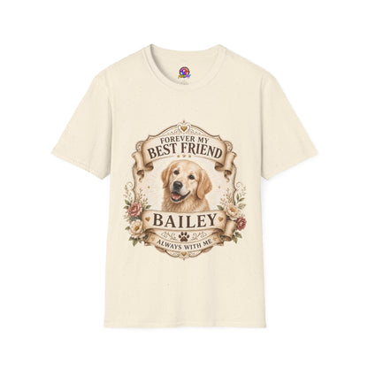 Forever My Best Friend Golden Retriever T-Shirt — Personalized Pet Memorial Tee