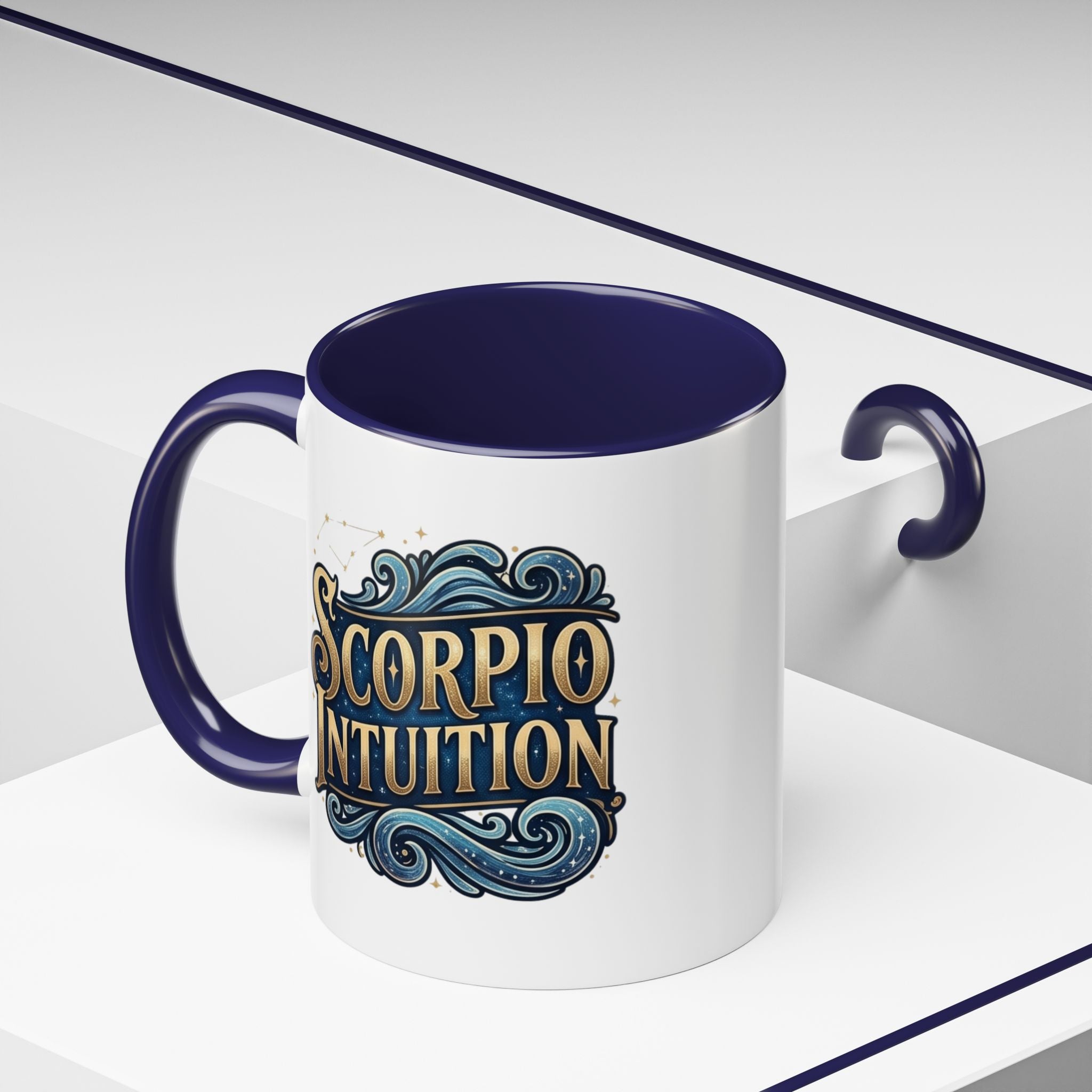Scorpio Intuition Accent Coffee Mug — Zodiac Astrology Gift