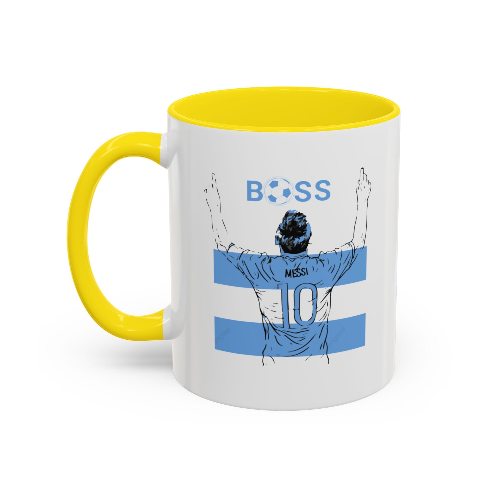 Boss Soccer Player Accent Coffee Mug —