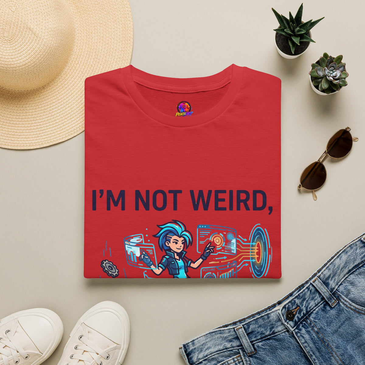 I'm Not Weird I'm Just Ahead Of My Time Aquarius T-Shirt