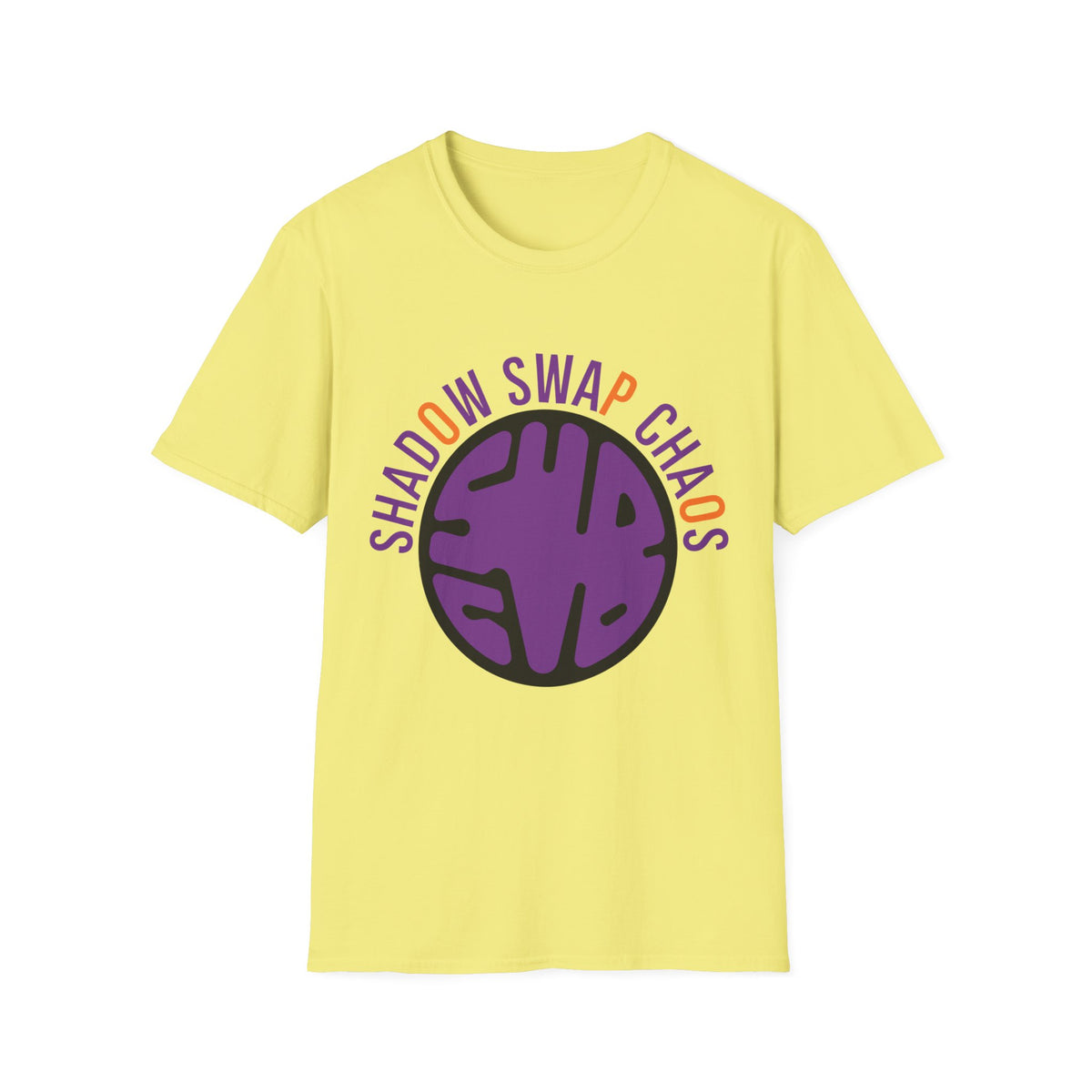 T-Shirt — "Shadow Swap Chaos" Purple Brain Graphic Tee - Trending Now - August 2026