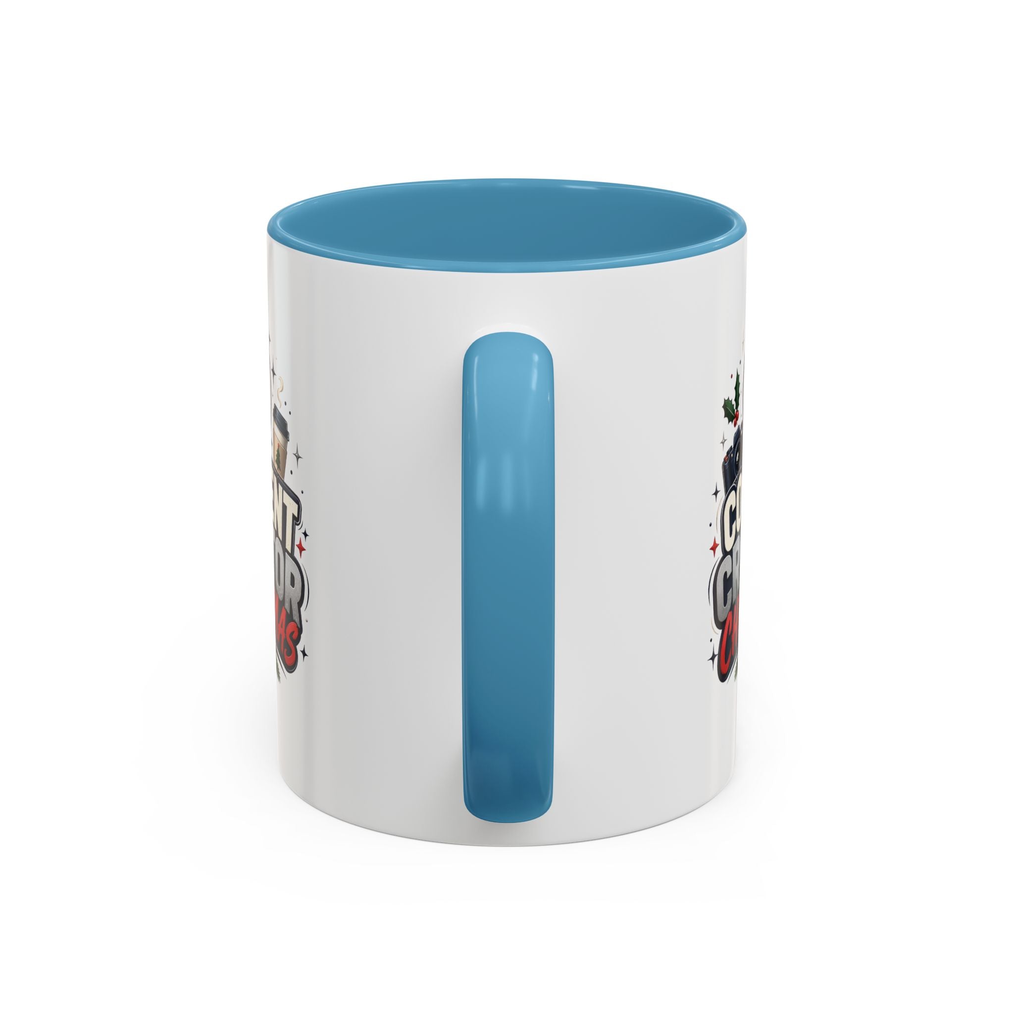 Modern Day Christmas Content Creator Christmas Accent Coffee Mug — Holiday Social Media Gifts (11/15oz)