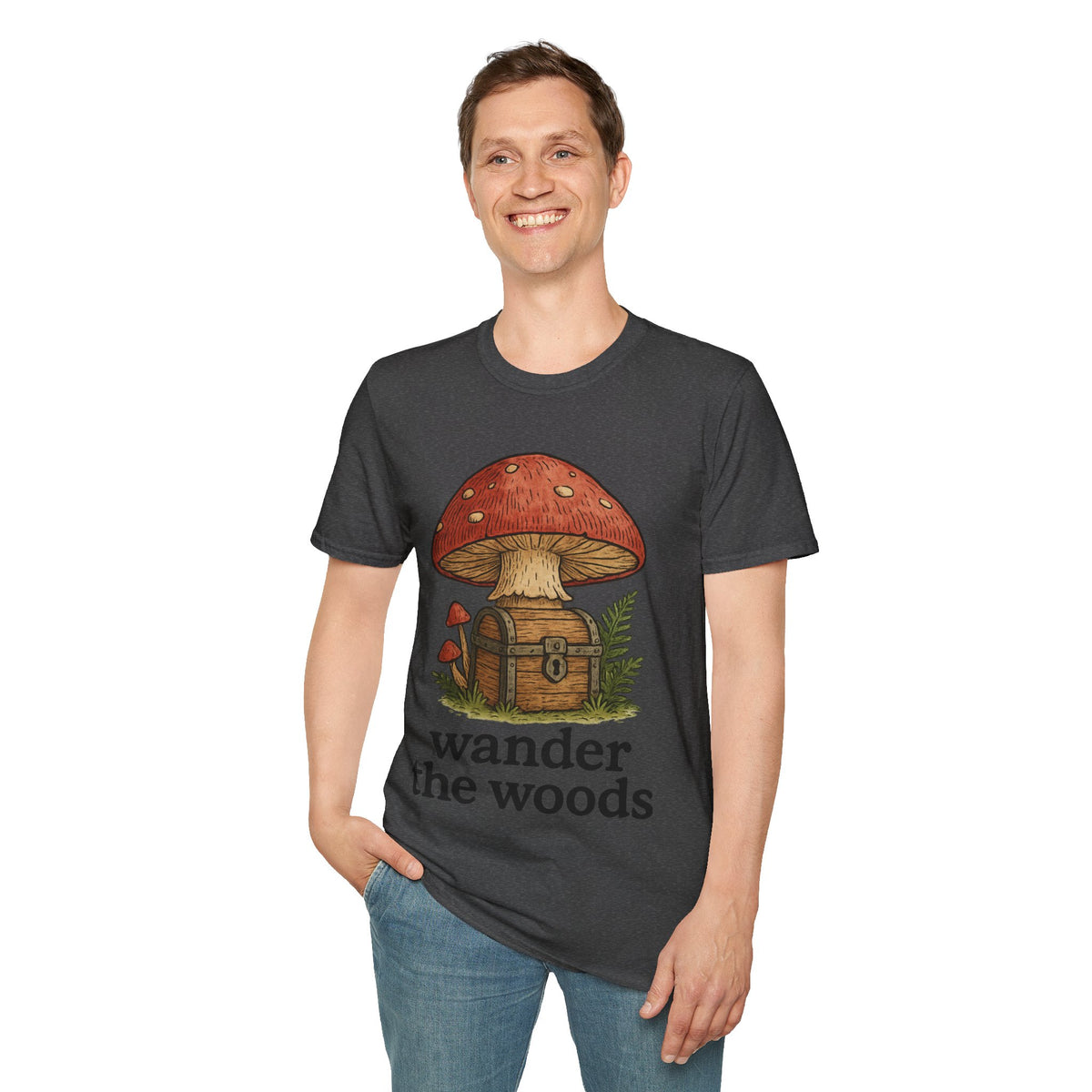 Mushroom Fairy Door T-Shirt — Whimsical Red Toadstool Graphic Tee - Trending Now - September 2026