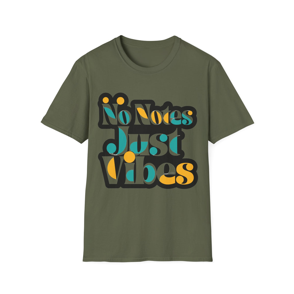 No Notes Just Vibes T-Shirt — Retro Groovy Graphic Tee for Relaxed, Music-Loving Casual Wear - Trending Now - August 2026