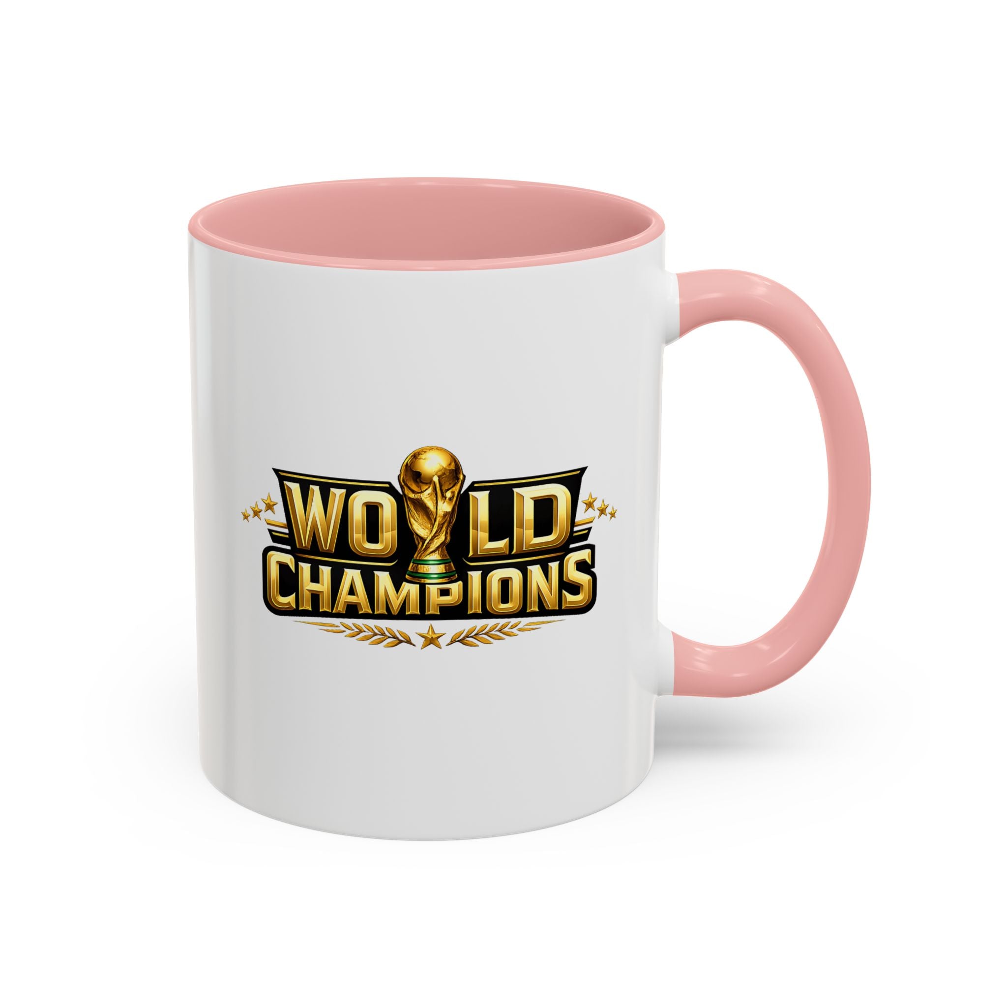 World Champions Accent Coffee Mug – Gold Trophy Sports Fan