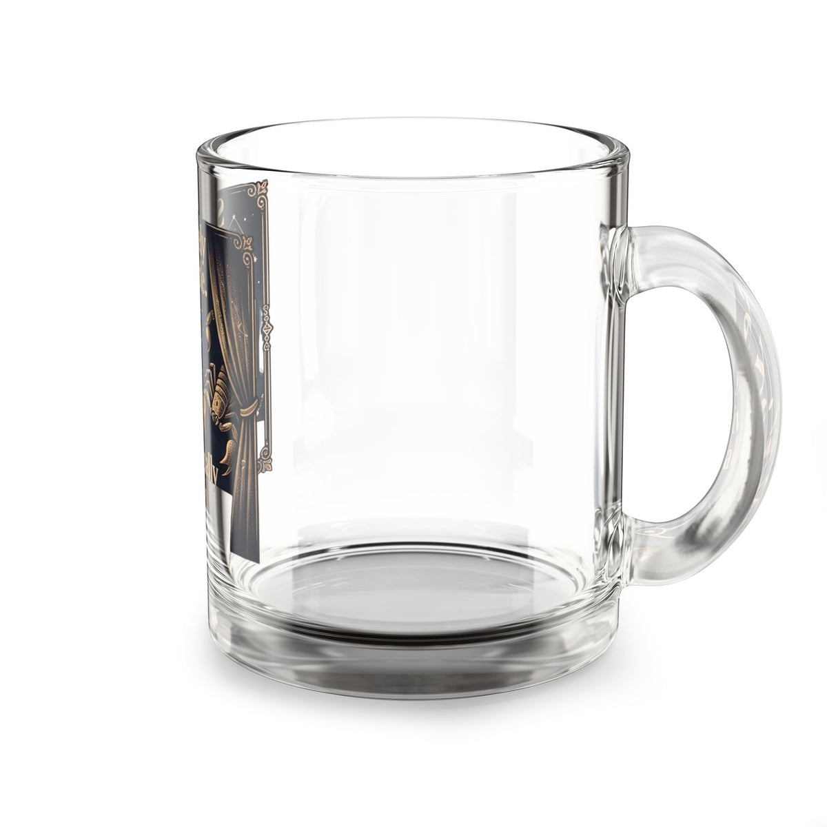Scorpion Glass Mug — "Selectively Available. Intentionally Hidden" Scorpio Zodiac Coffee Mug