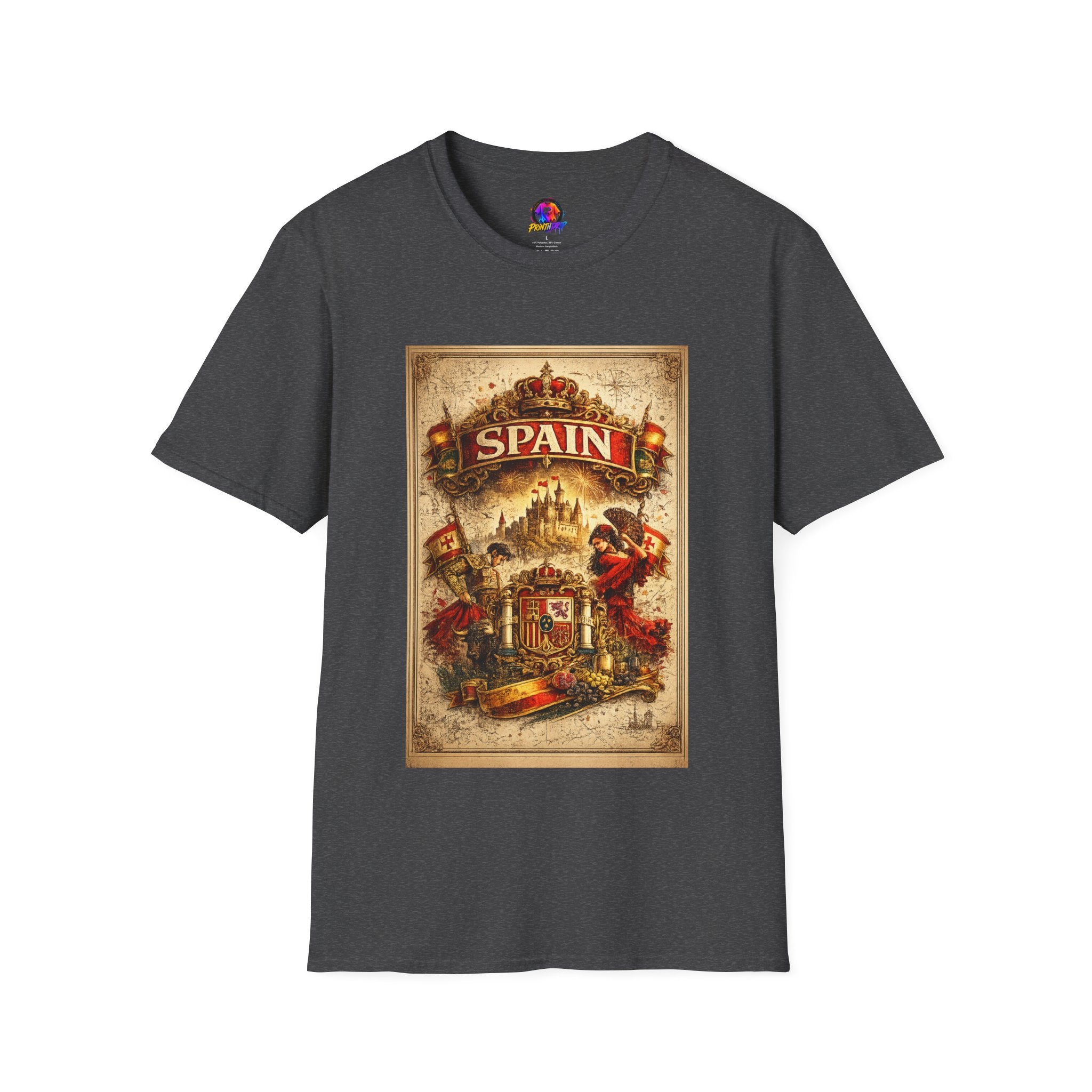 Spain Vintage Travel Graphic T‑Shirt — Retro Spanish Landmark Tee