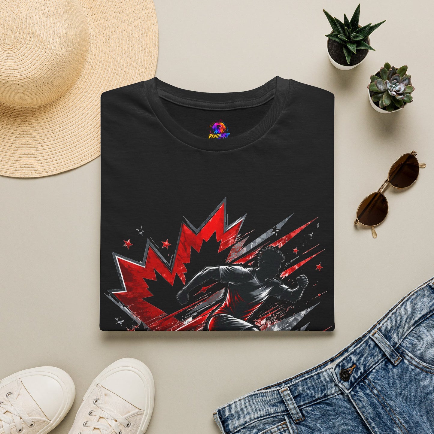 Canada Northern Force Running T‑Shirt — Canada Maple Runner Athletic Tee