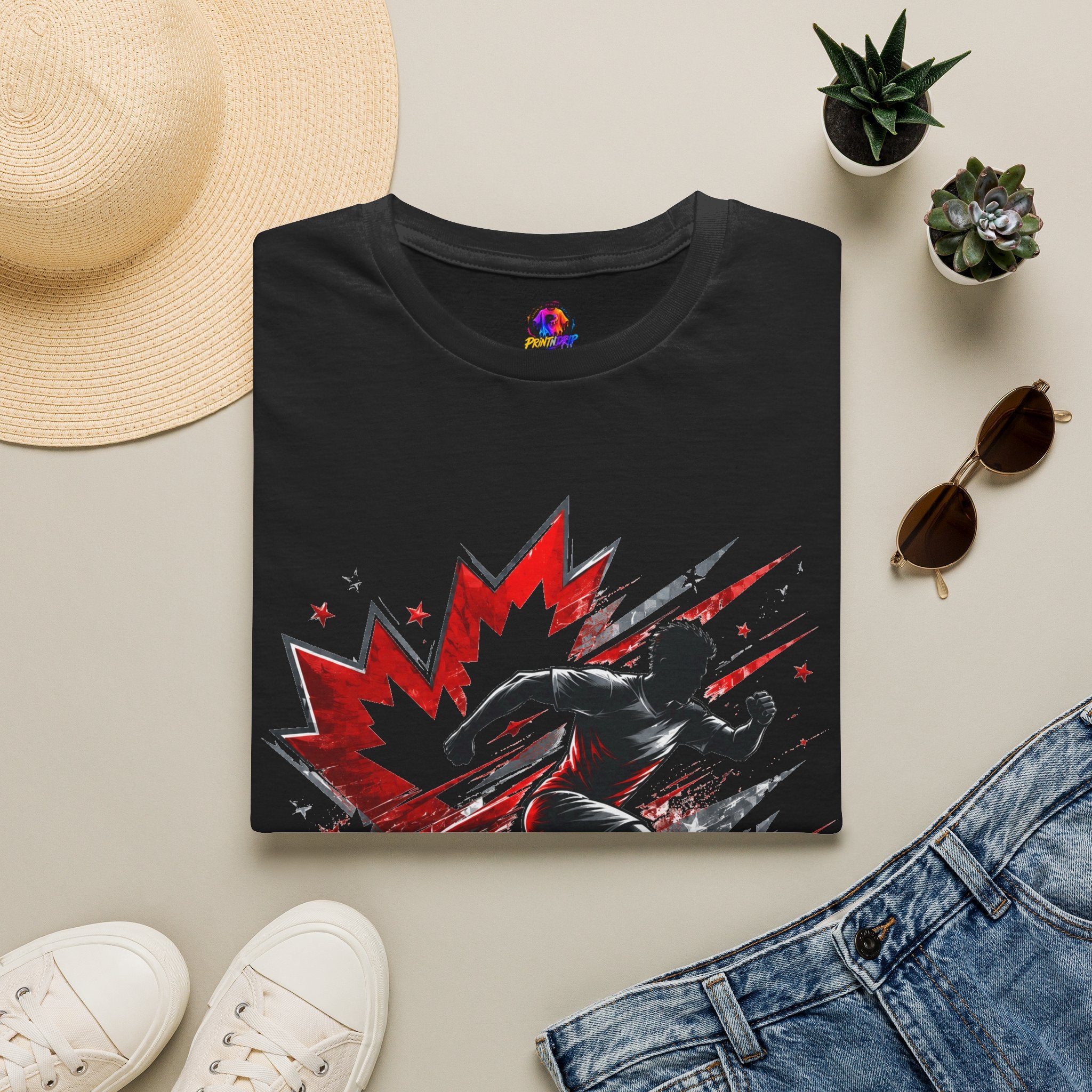 Canada Northern Force Running T‑Shirt — Canada Maple Runner Athletic Tee