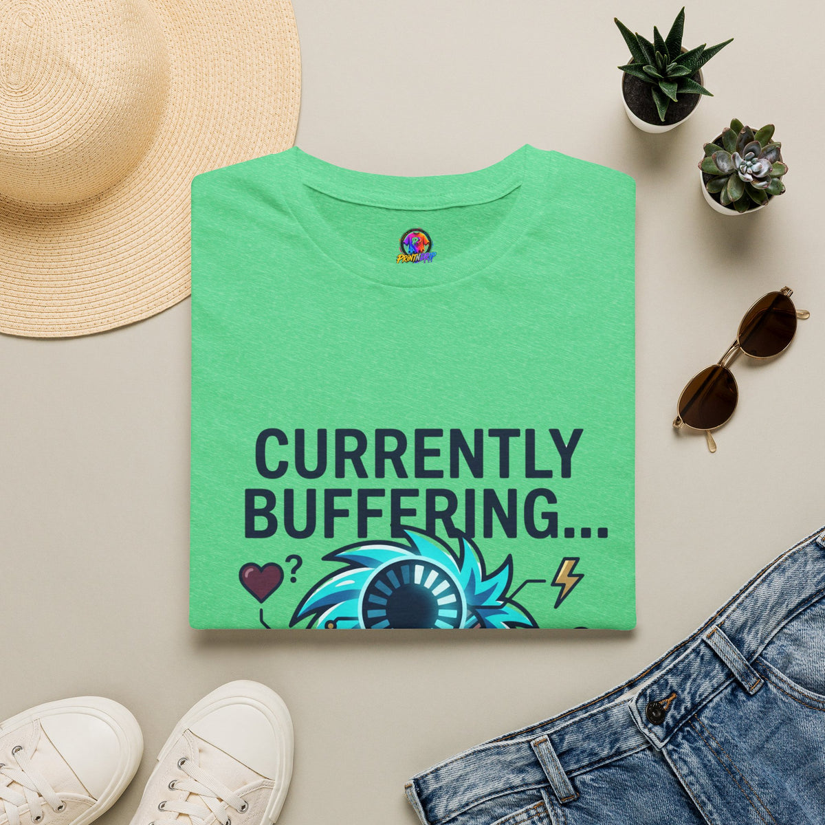 Currently Buffering T-Shirt — Funny Aquarius Zodiac Tee
