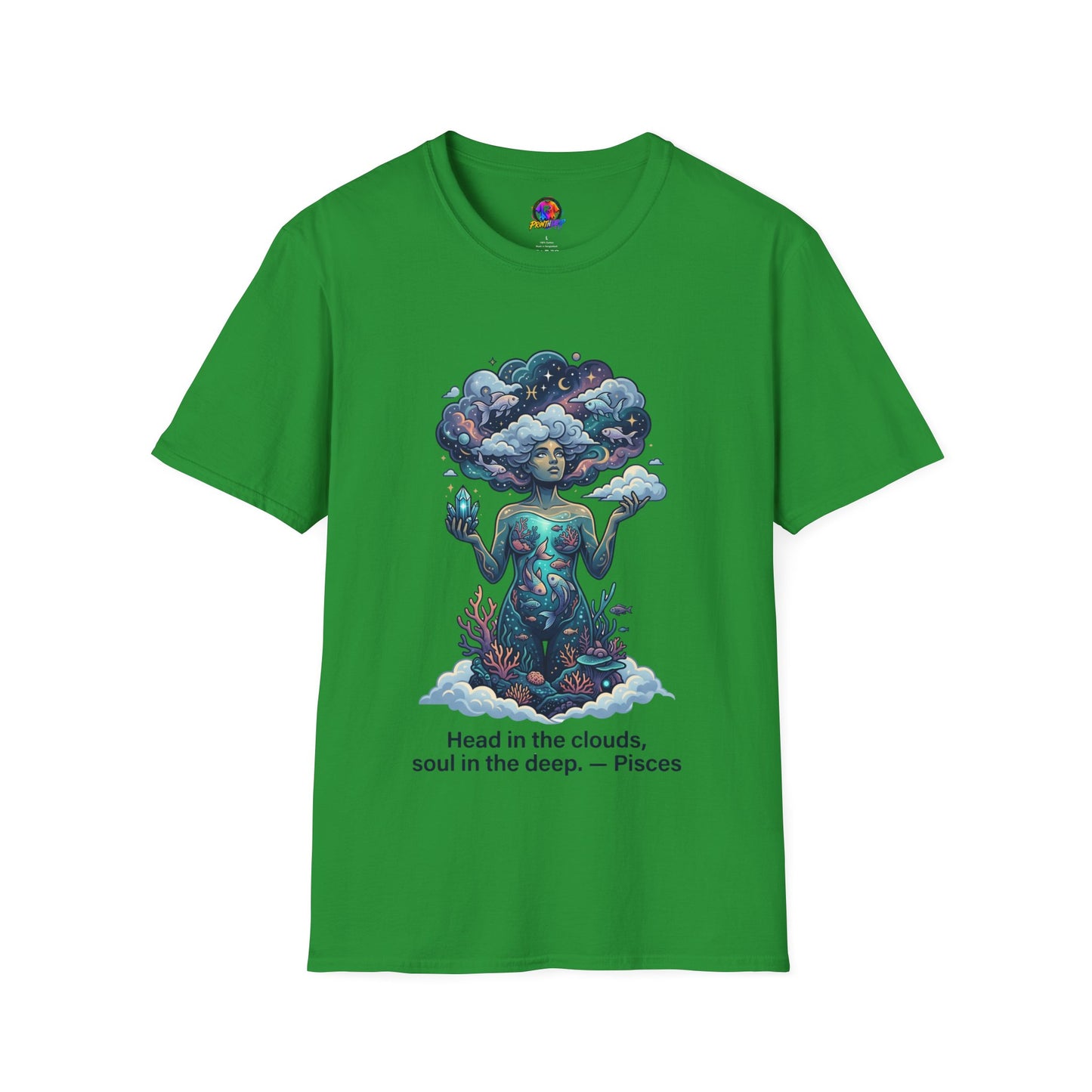 Dreamscape Goddess T-Shirt — 'Head in the Clouds' Surreal Art Tee