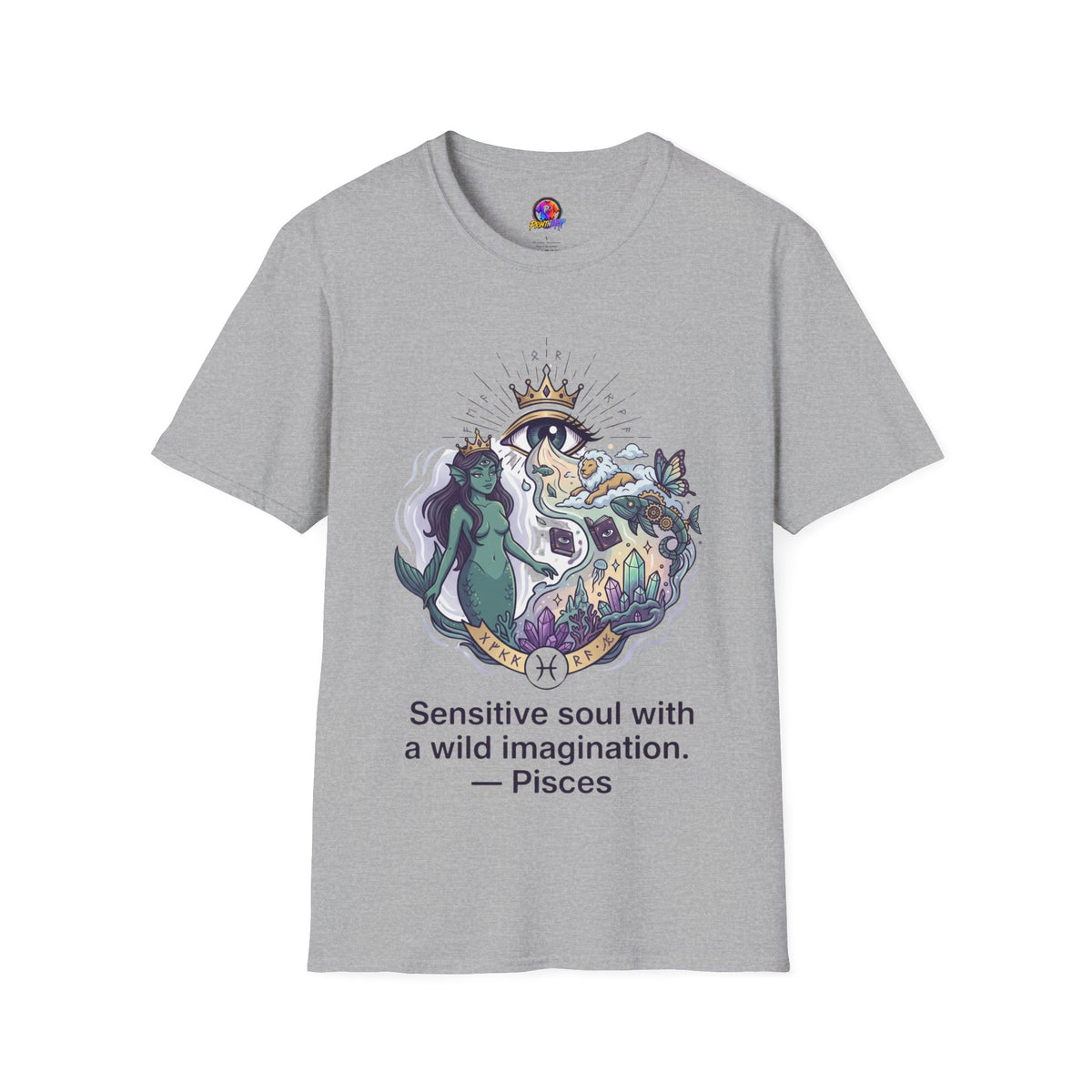 Mystical Mermaid Eye T-Shirt — 'Sensitive soul with a wild imagination' Graphic Tee