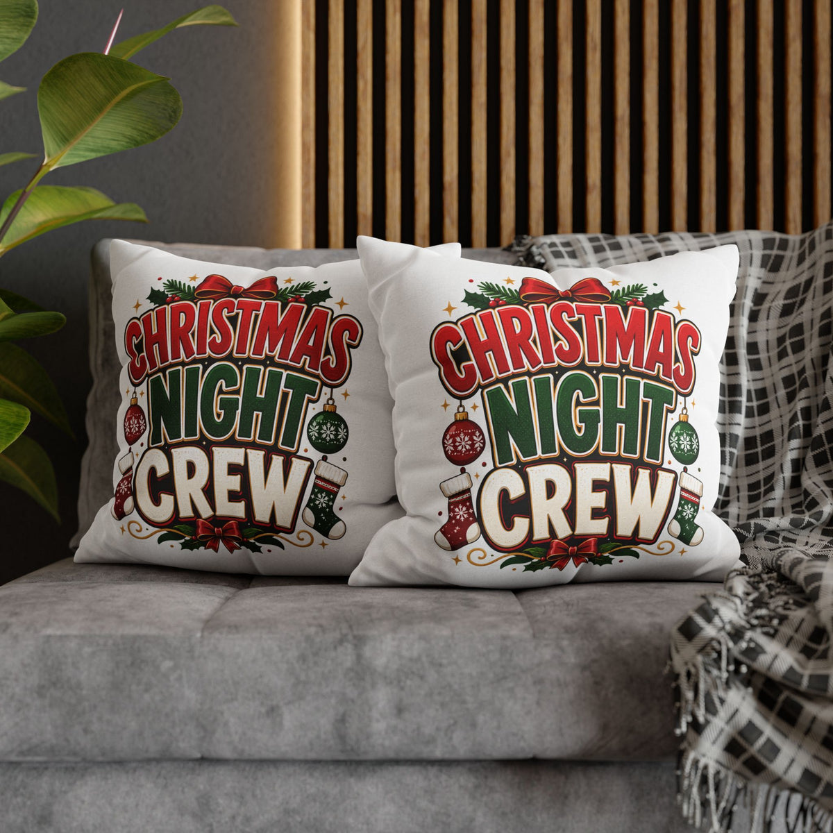 Christmas Night Crew Pillowcase