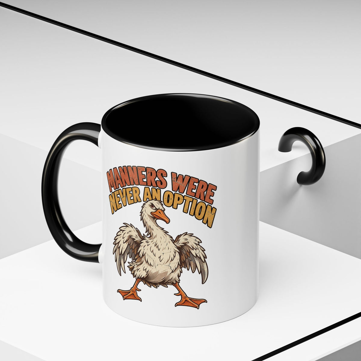 Manners Were Never An Option Funny And Witty  Coffee Mug