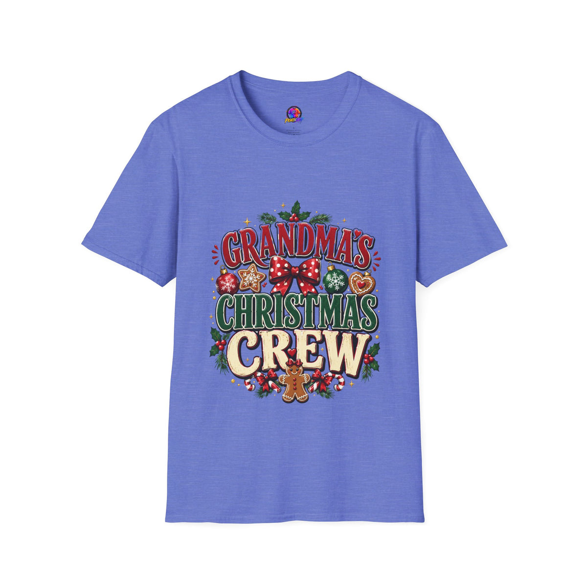 T-Shirt — Grandma's Christmas Crew Holiday Tee