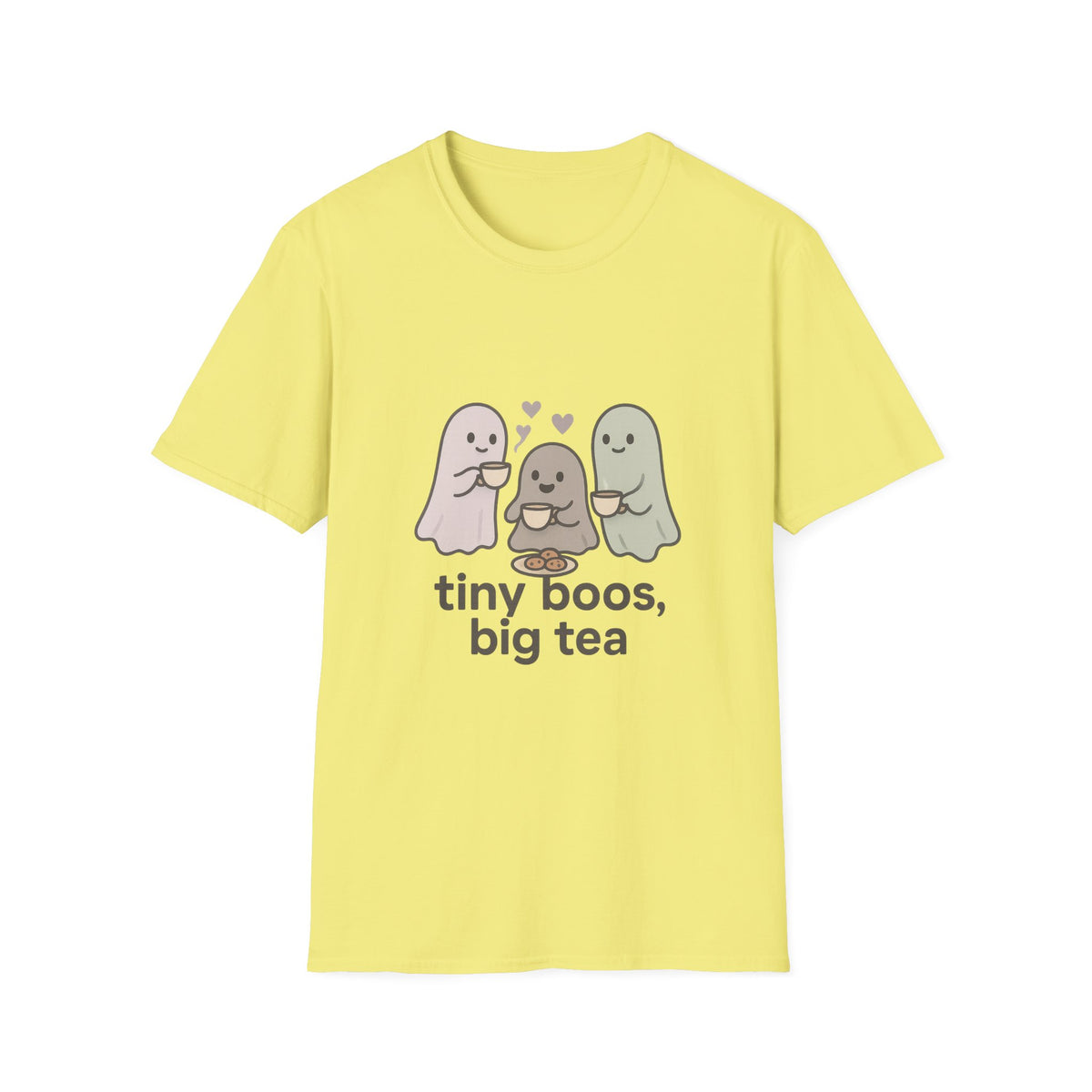 Cute Ghosts T-Shirt — “tiny boos, big tea” Cute Halloween Tee - Trending Now - August 2026