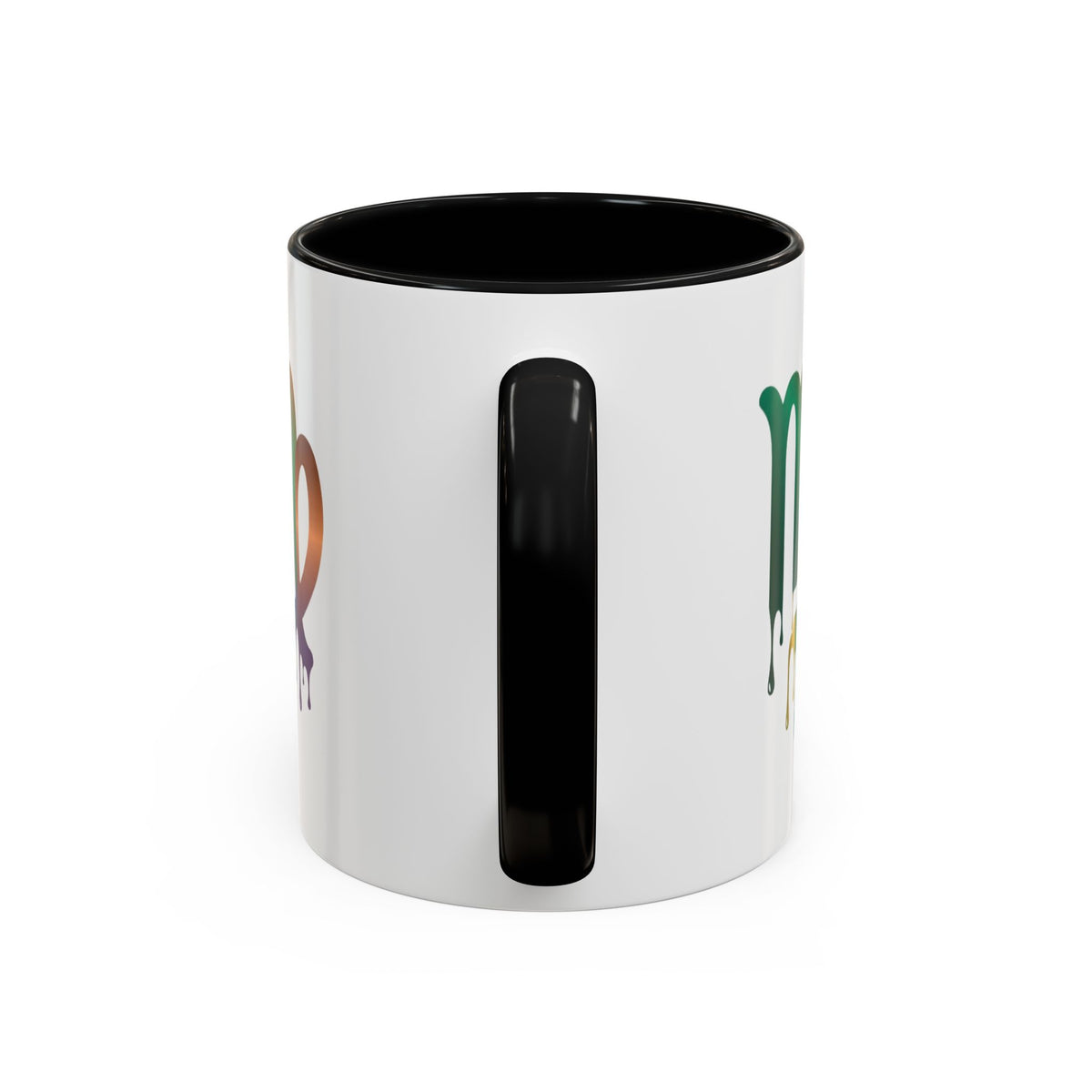 Virgo Zodiac Virgo Drip Accent Coffee Mug — Colorful Zodiac Astrology Gift
