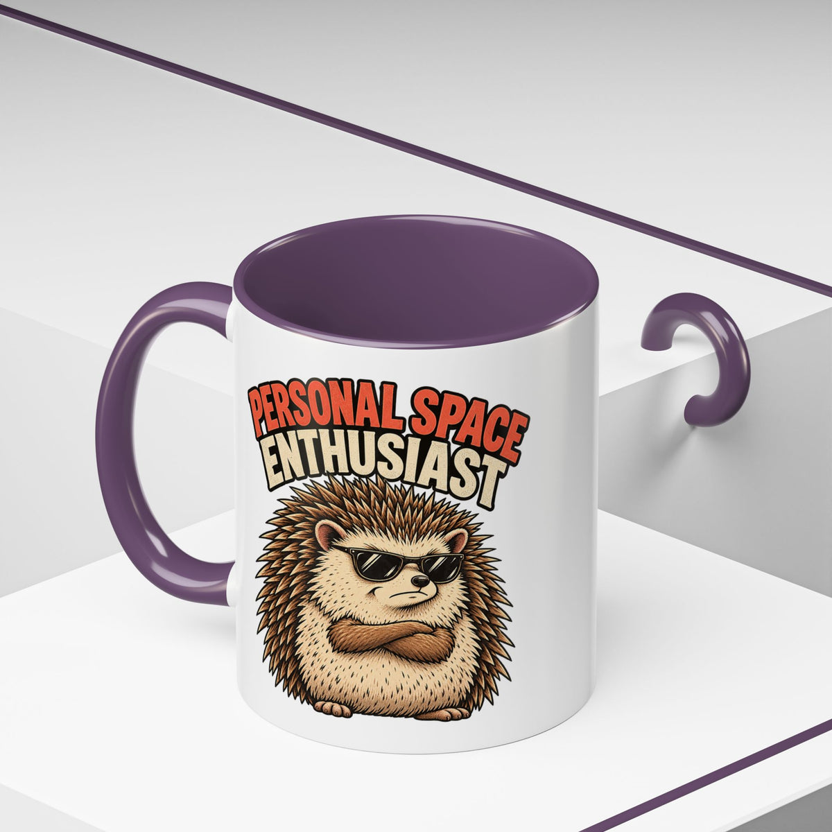 Funny And Witty "Personal Space Enthusiast" Accent Coffee Mug (11, 15oz)