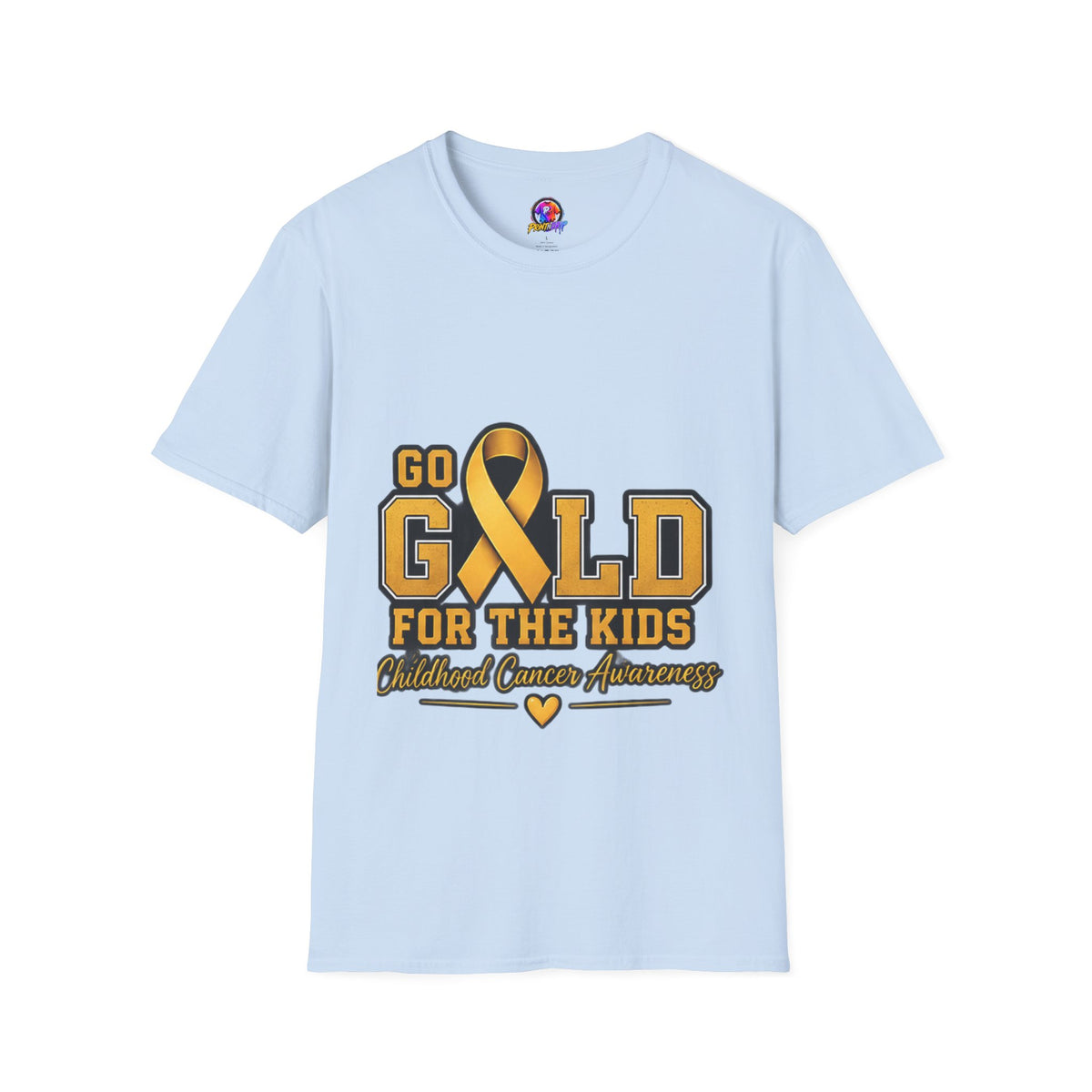 Go Gold For The Kids T-Shirt — Childhood Cancer Awareness Ribbon Tee