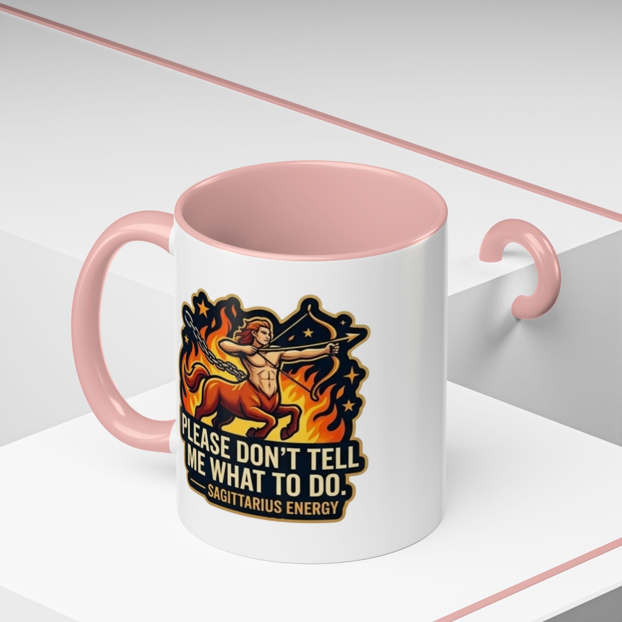 Sagittarius Coffee Mug — "Please Don't Tell Me What To Do" Zodiac Accent Mug (11/15oz)
