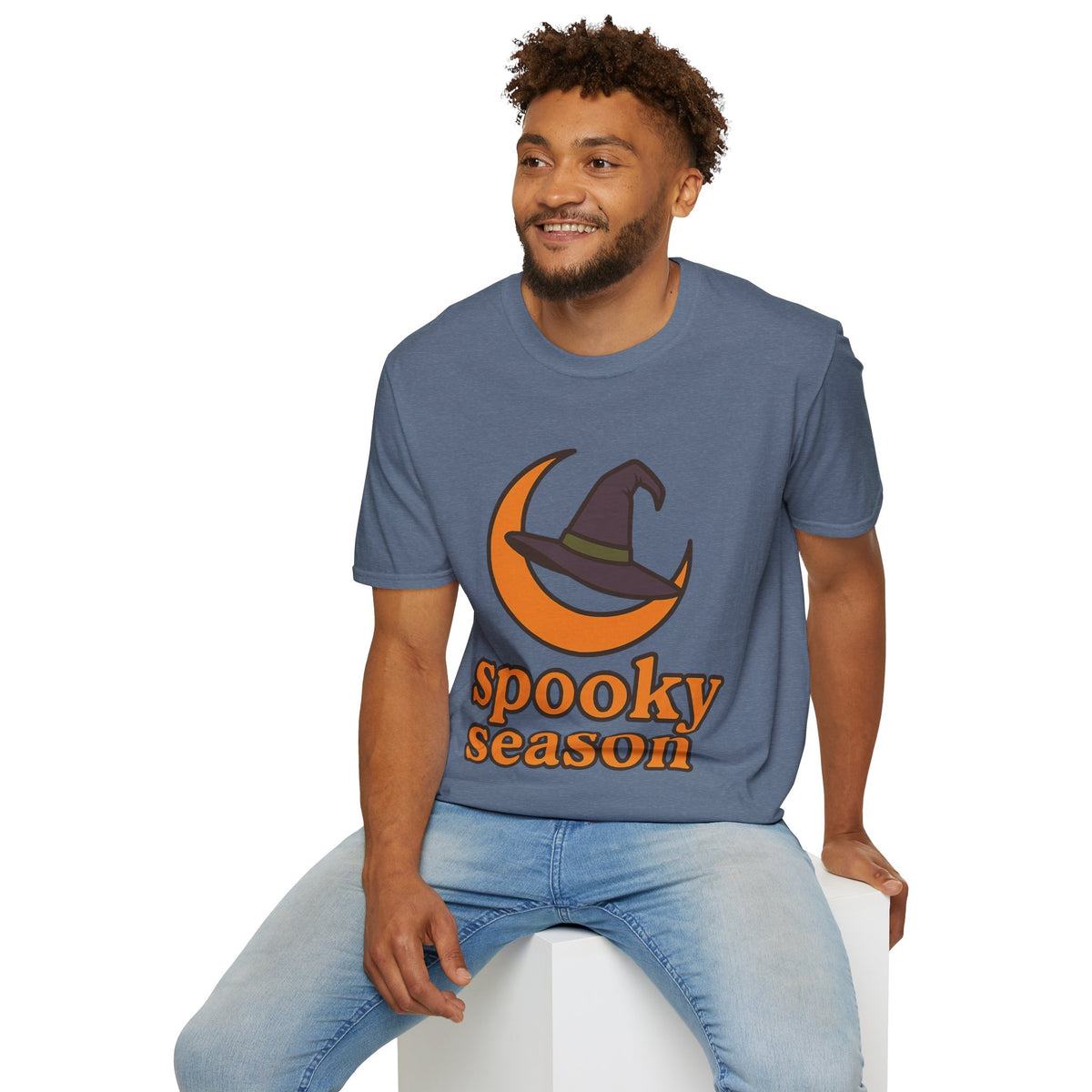 Spooky Season T-Shirt — Witch Hat & Moon Halloween Tee - Trending Now - August 2026