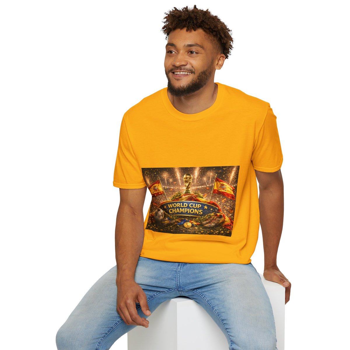World Cup Champions T-Shirt — Spanish Football Victory Design