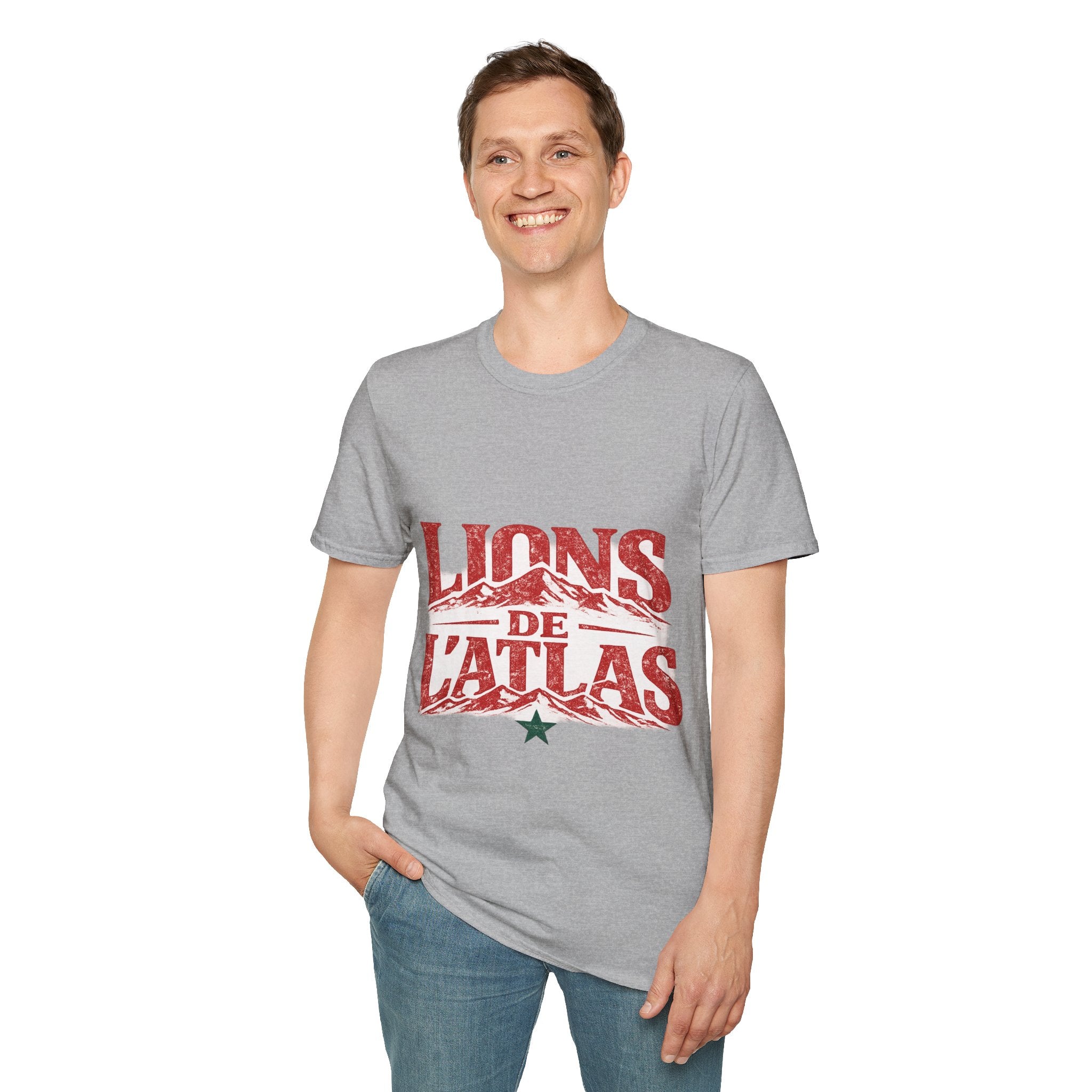 Morocco Lions de Atlas T-Shirt — Vintage Moroccan Atlas Mountain Graphic Tee