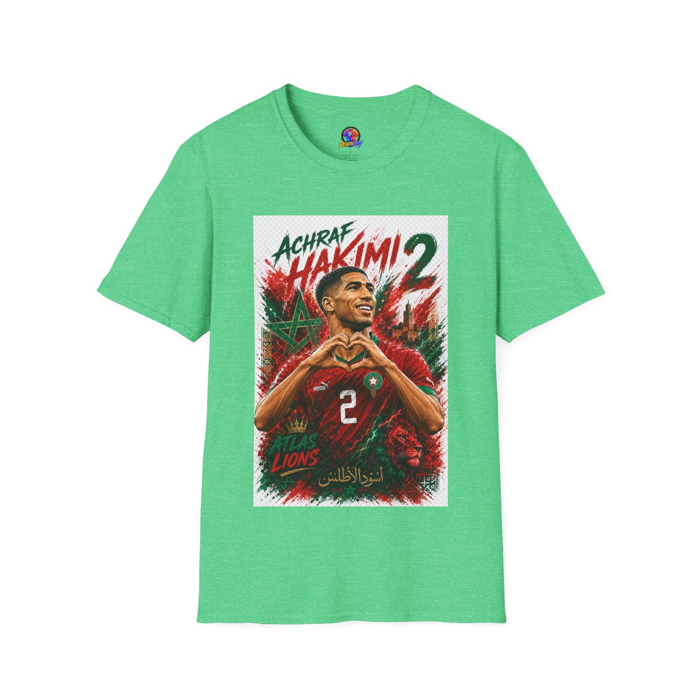 Achraf Hakimi #2 Soccer T-Shirt — Morocco Football Fan Tee
