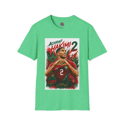 Achraf Hakimi #2 Soccer T-Shirt — Morocco Football Fan Tee