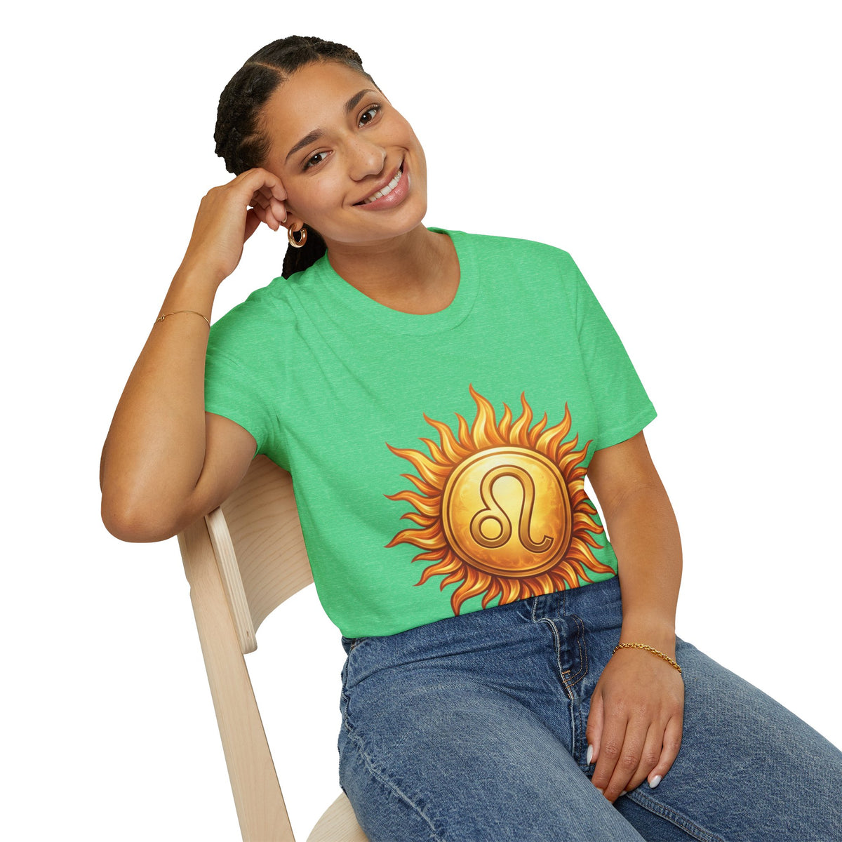 Leo Sun T‑Shirt — Zodiac Sunburst Graphic Tee