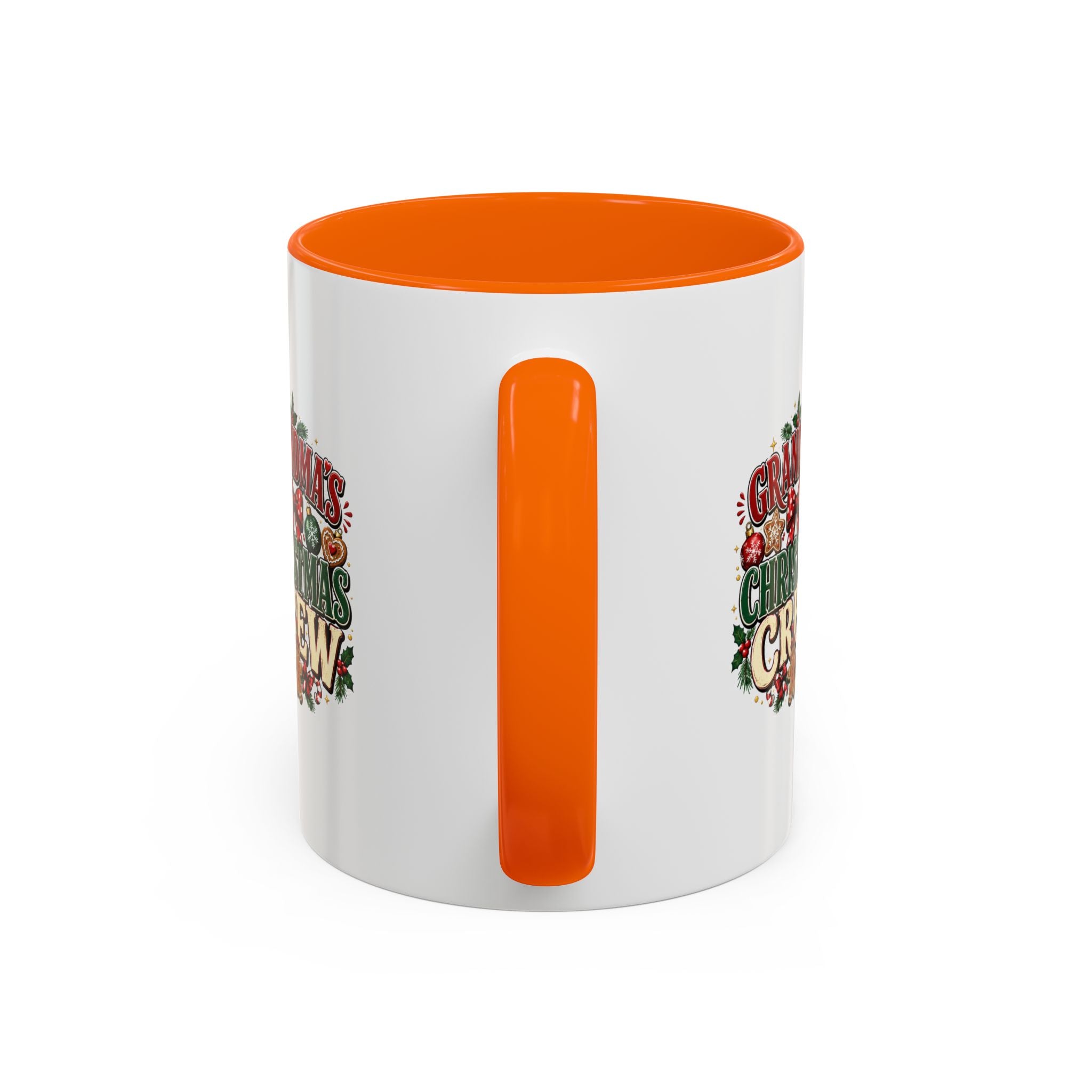 Grandma's Christmas Crew Accent Coffee Mug — Festive Holiday Gift for Grandma
