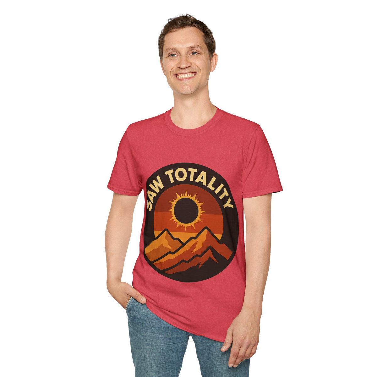 I Saw Totality Solar Eclipse Graphic Tee - Retro Nature Mountain T-Shirt - Trending Now - September 2026