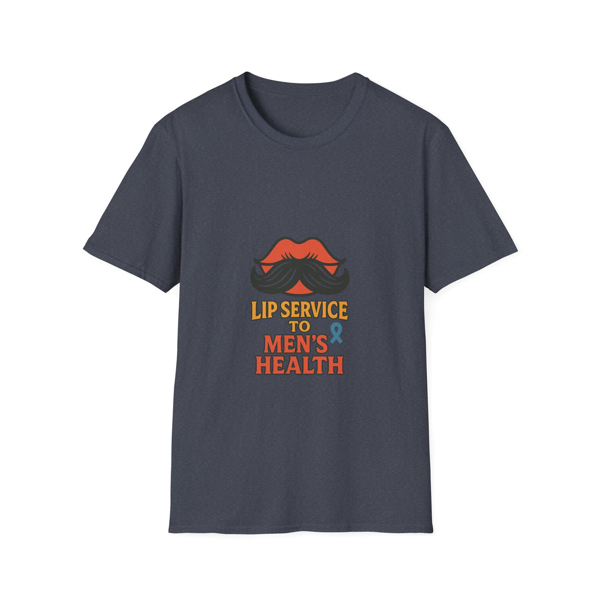 Mens Health Awareness T‑Shirt — "Lip Service to Men's Health" Graphic - Trending Now - October 2026
