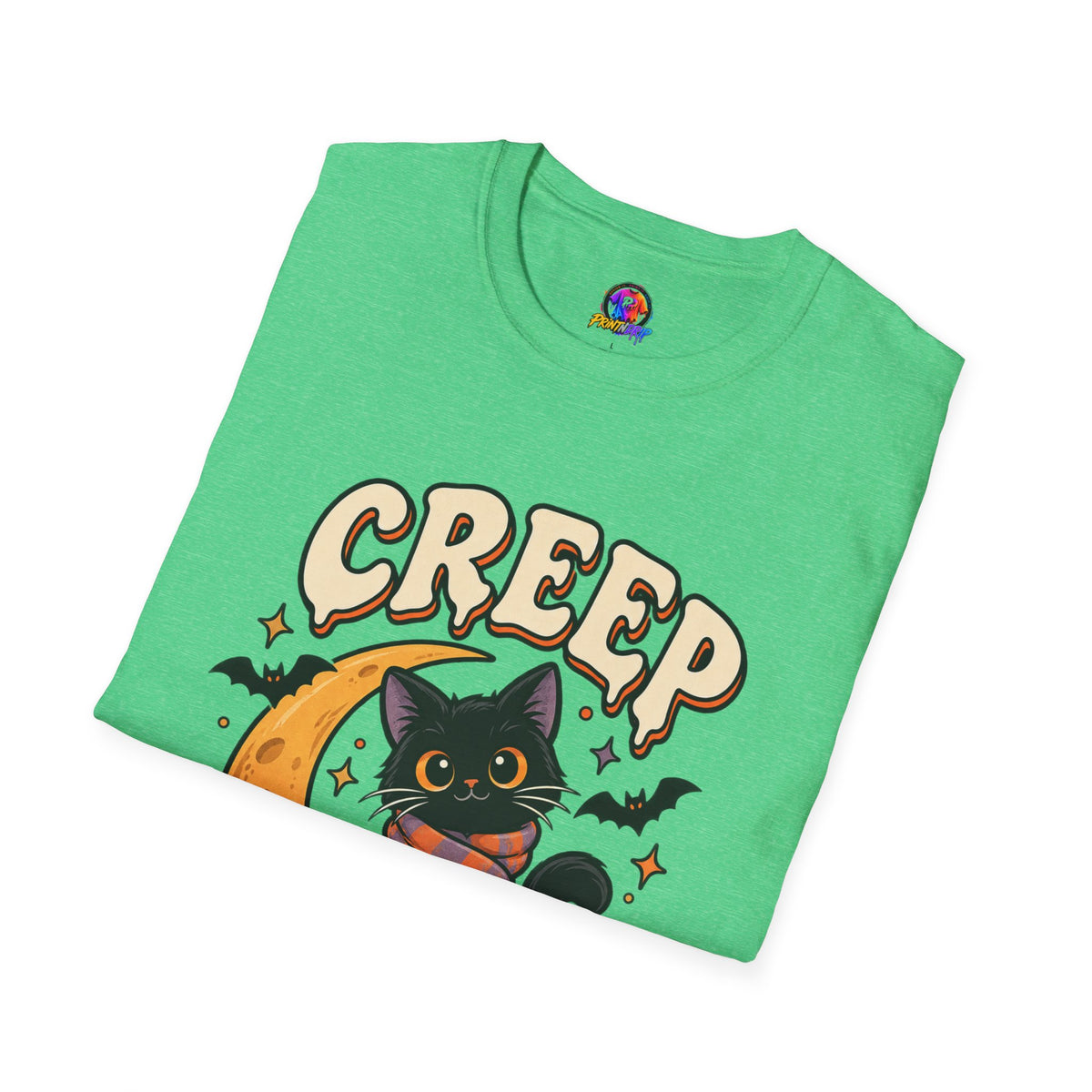 Creep It Cozy Halloween Cat T-Shirt