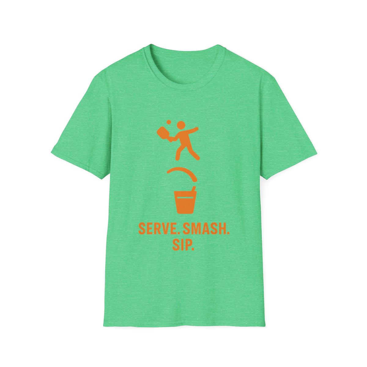 Pickleball Serve Smash Tee — Small Orange Player Graphic - Trending Now - September 2026