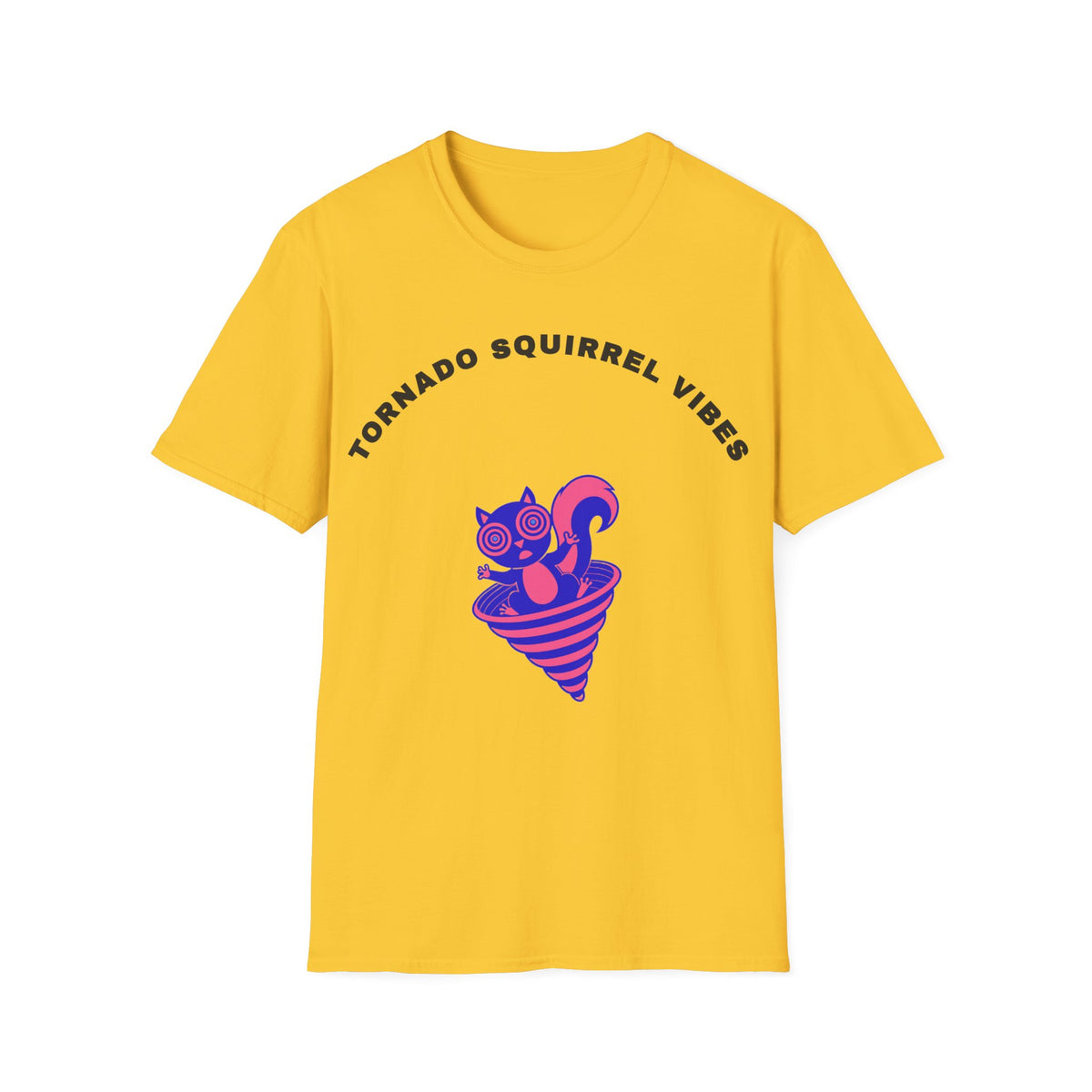 T-Shirt — Tornado Squirrel Vibes Cute Cat Cone Graphic Tee - Trending Now - September 2026