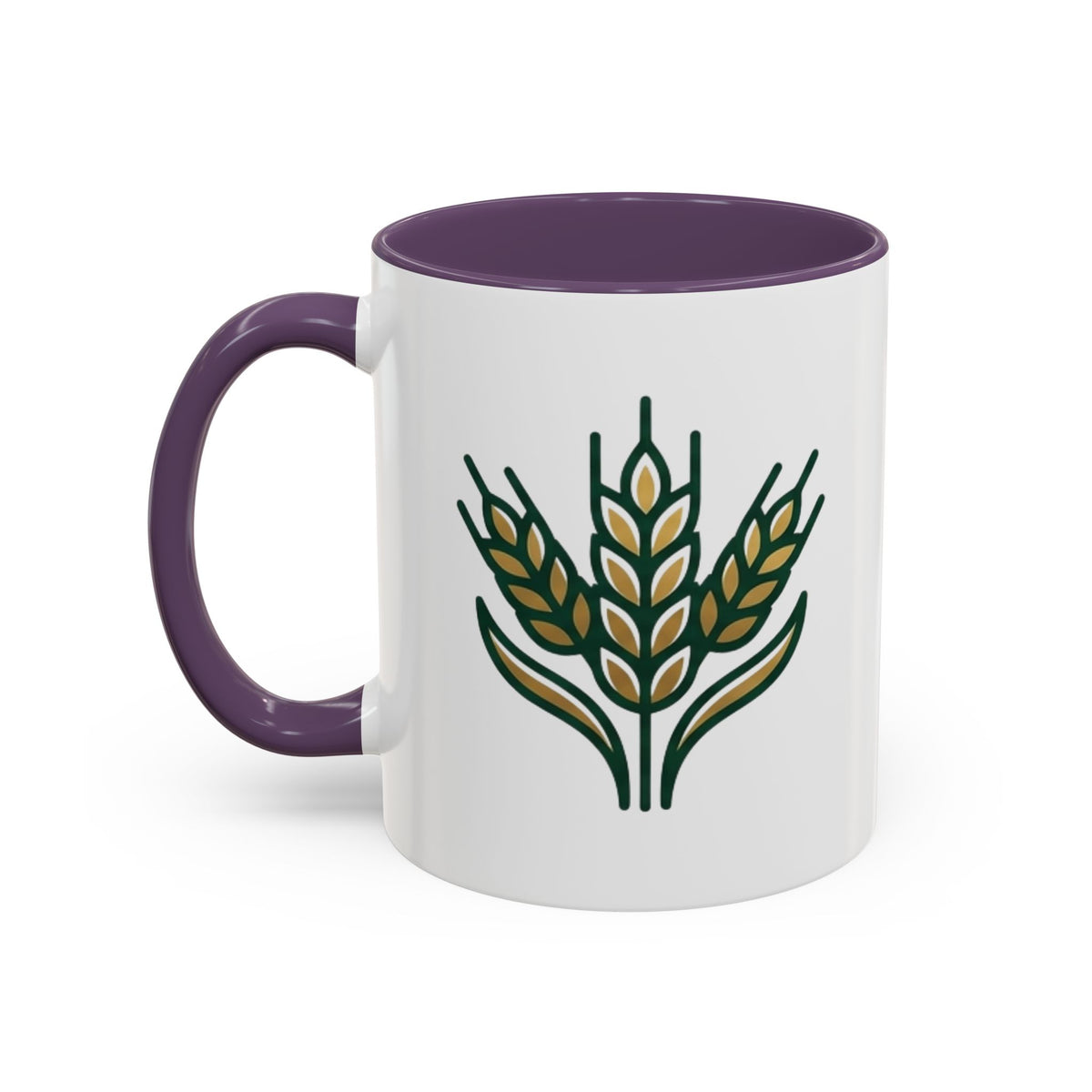 Virgo Zodiac Wheat Ear Accent Coffee Mug – Rustic Farmhouse Tea Cup