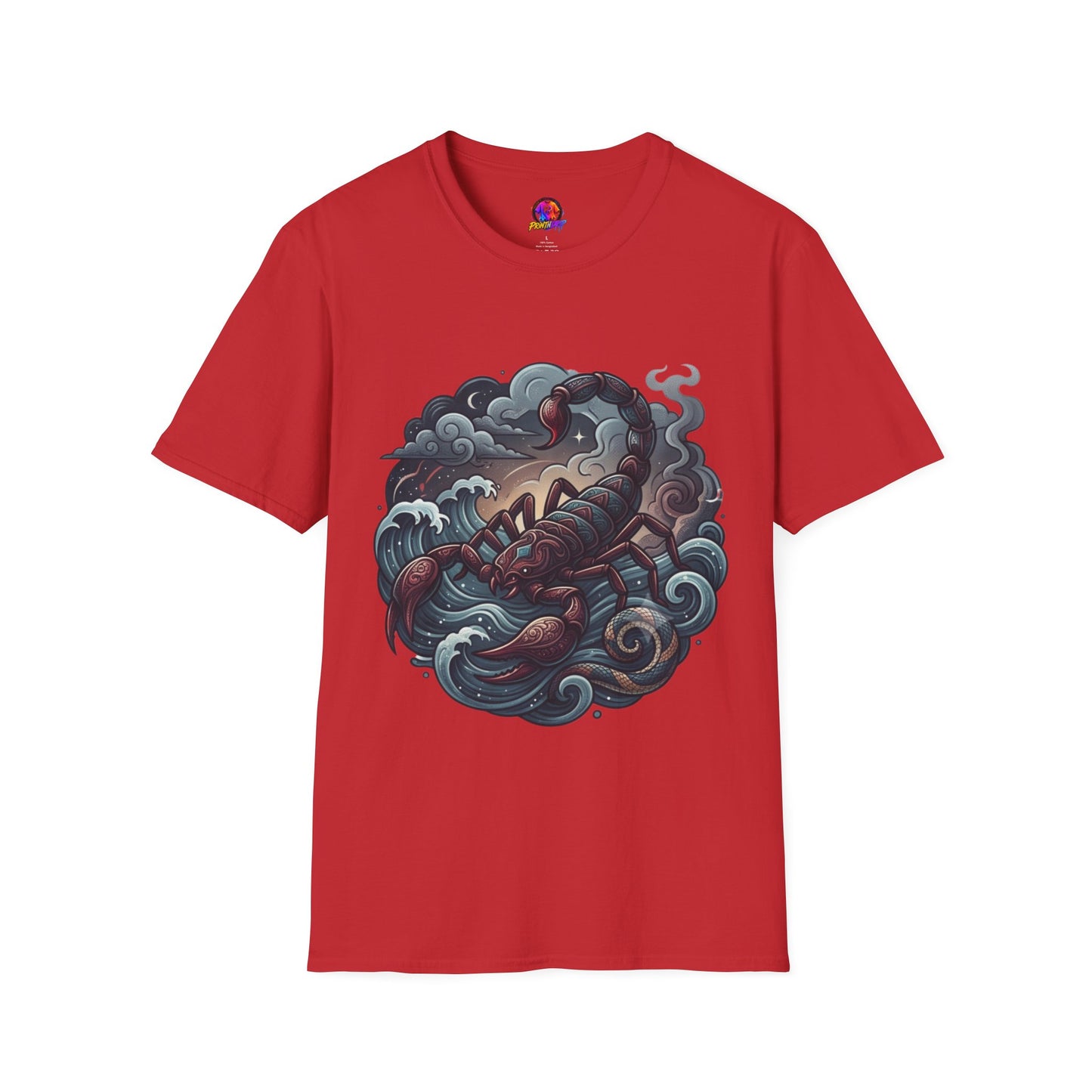 Scorpion Wave T-Shirt — Nautical Tattoo-Inspired Sea Scorpion Design