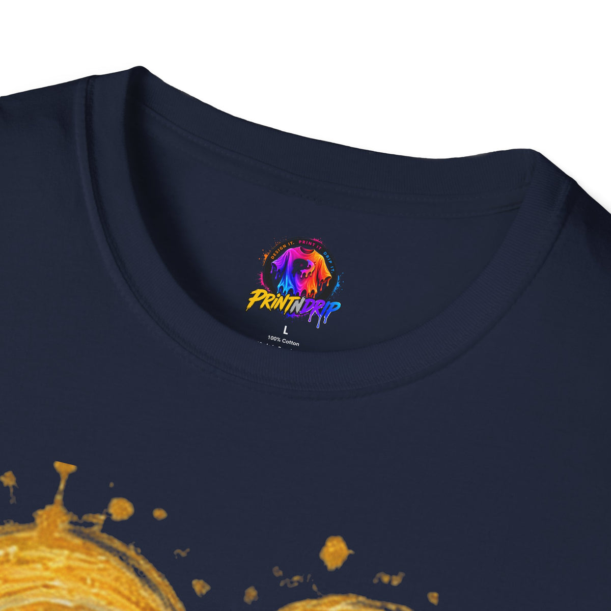 Childhood Cancer Awareness T-Shirt — "Fighter Today Brighter Tomorrow" Gold Ribbon