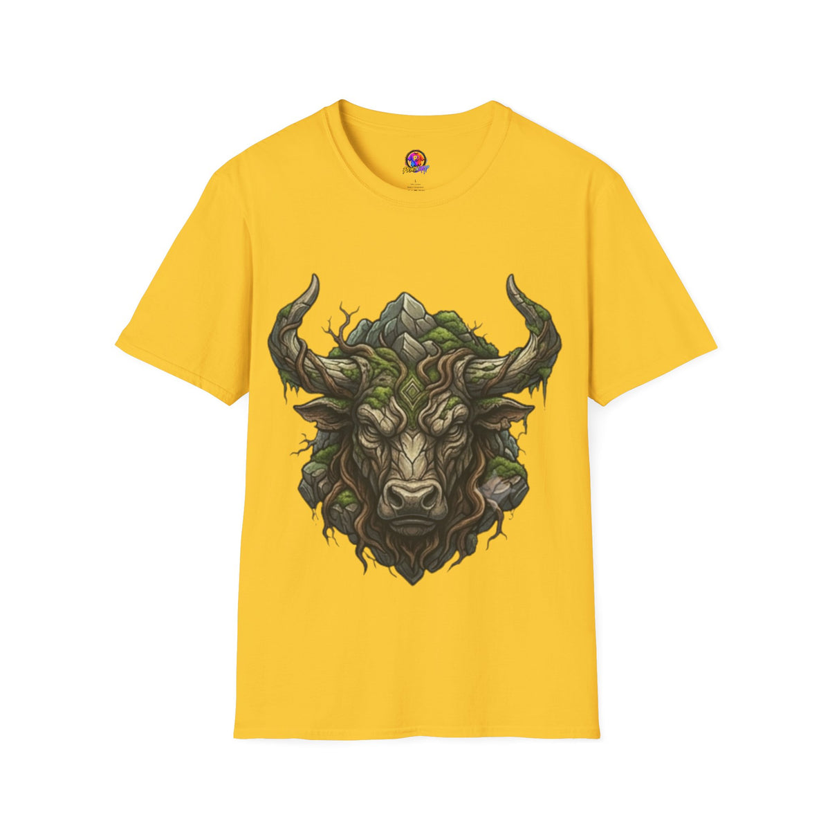 Taurus Greenman Bull T-Shirt — Nature Spirit Woodland Bull Graphic Tee