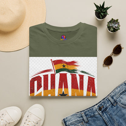 Ghana Flag Soccer T-Shirt — Retro Ghana Pride Football Tee