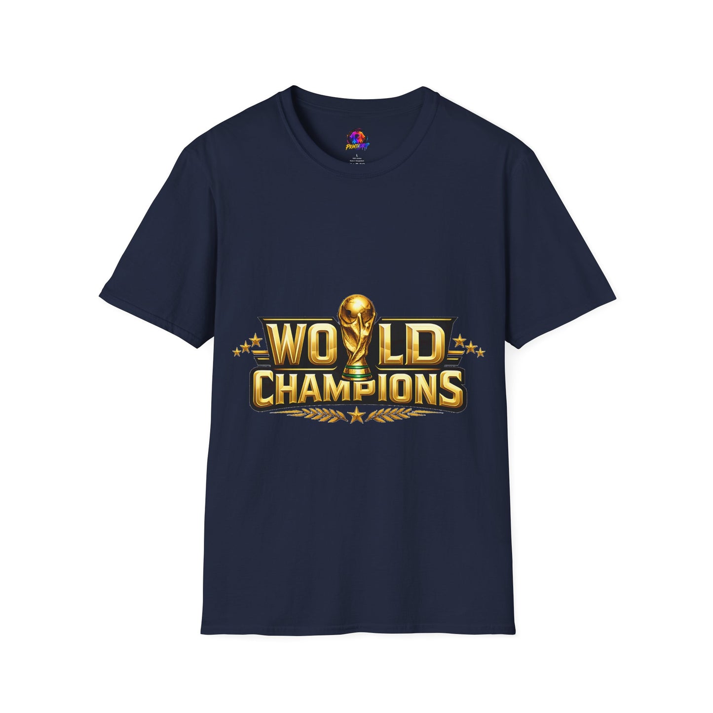 World Champions T-Shirt — Gold Trophy Sports Tee