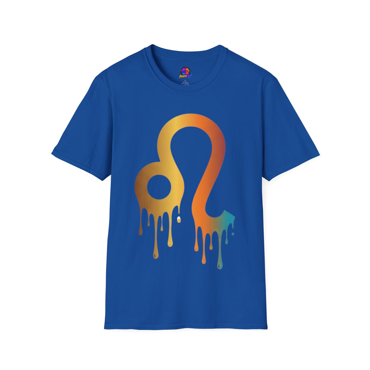 Leo Zodiac Drip T-Shirt — Colorful Astrology Sign Tee
