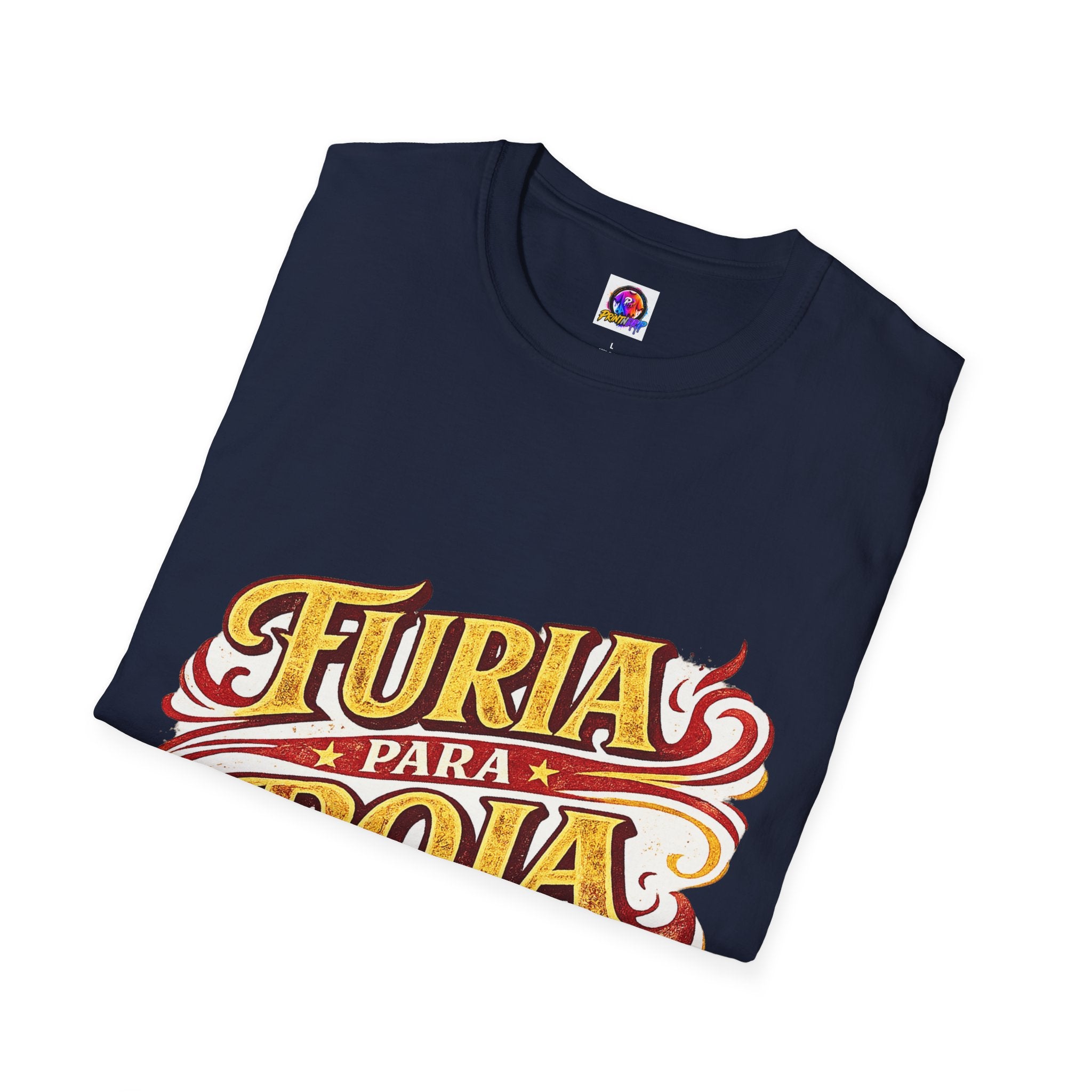 Spain Furia Para Roja T-Shirt — Vintage Flame Spanish Pride Soccer Tee