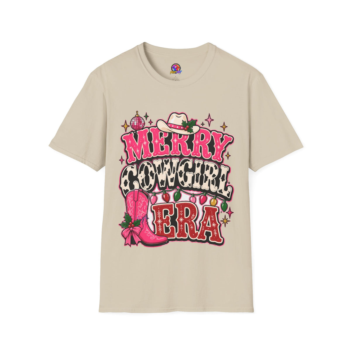 Merry Cowgirl Christmas T-Shirt