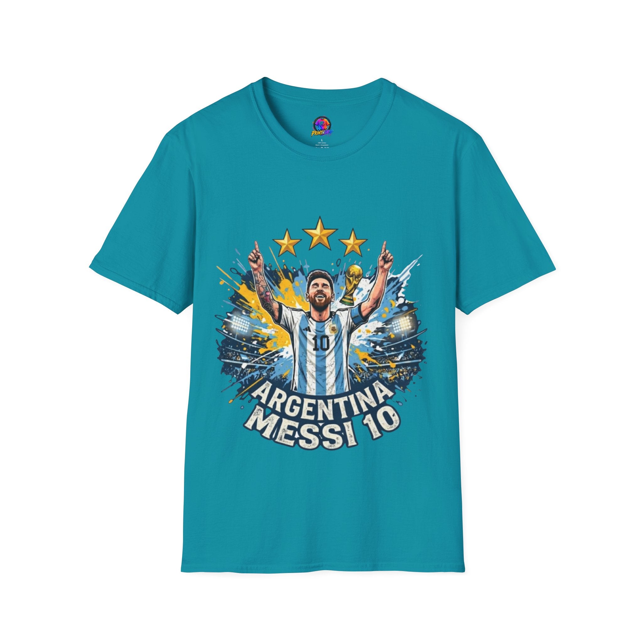 Argentina Messi Soccer T‑Shirt — World Cup Champion Fan Tee