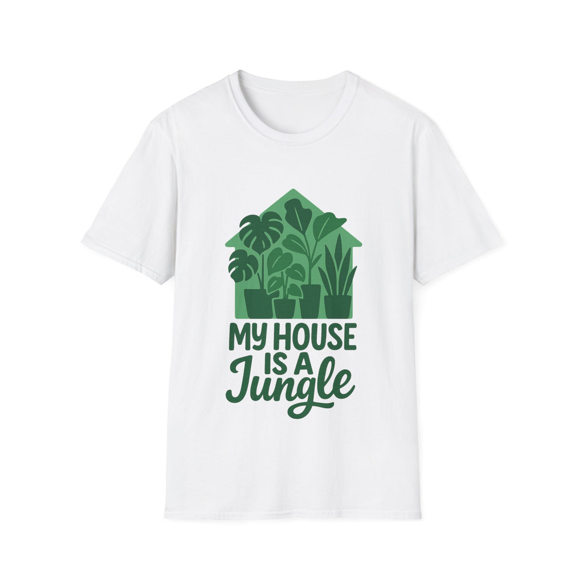 My House Is A Jungle T-Shirt - Cute Indoor Plant Lover Tee - Trending Now - September 2026