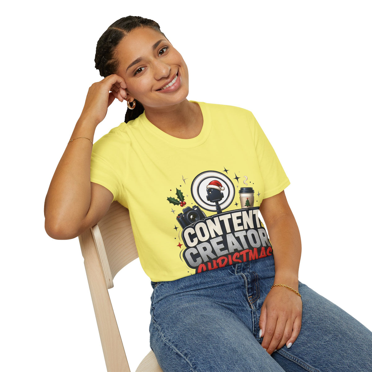 Content Creator Christmas T-Shirt
